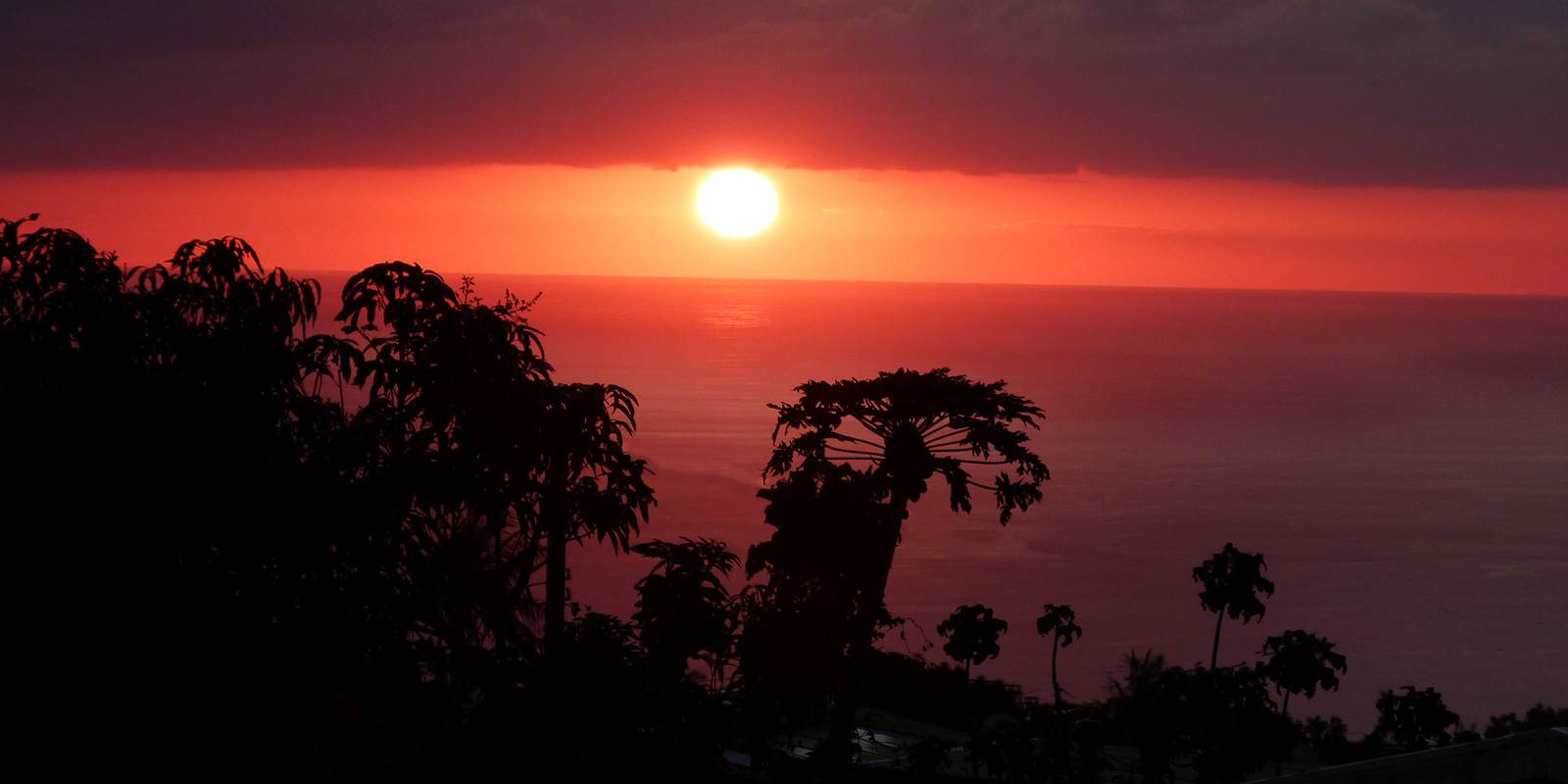 L'Orée du Maïdo - vue coucher de soleil