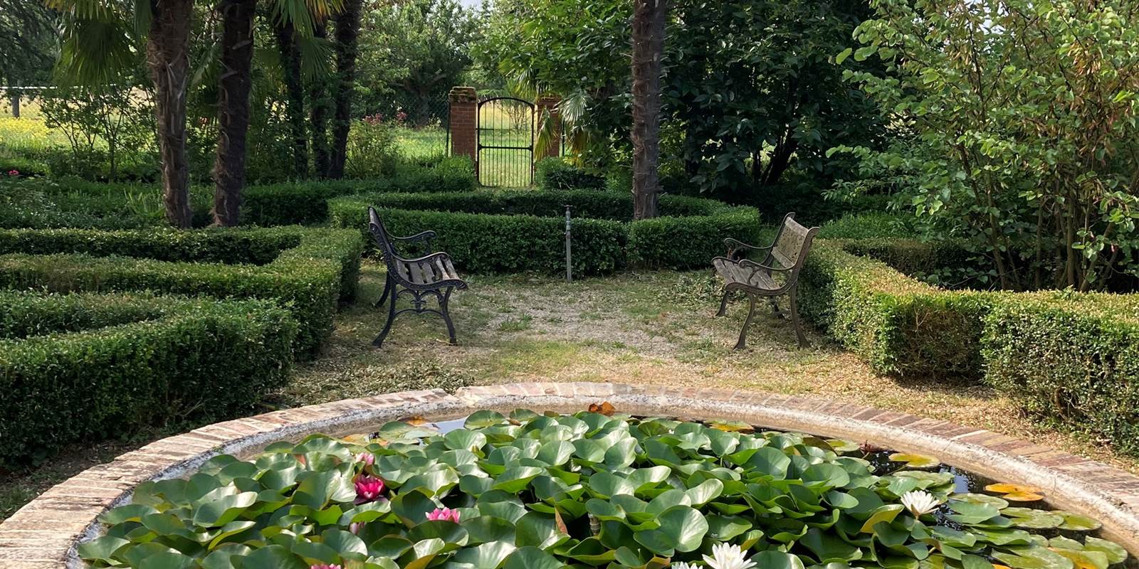 Jardin à la française Domaine de Ménerque