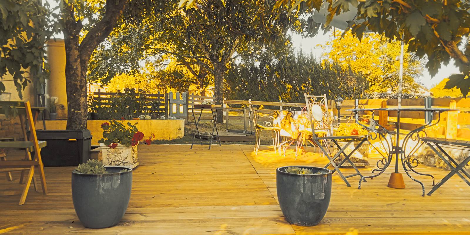 Le jardin de Marie ensoleillé