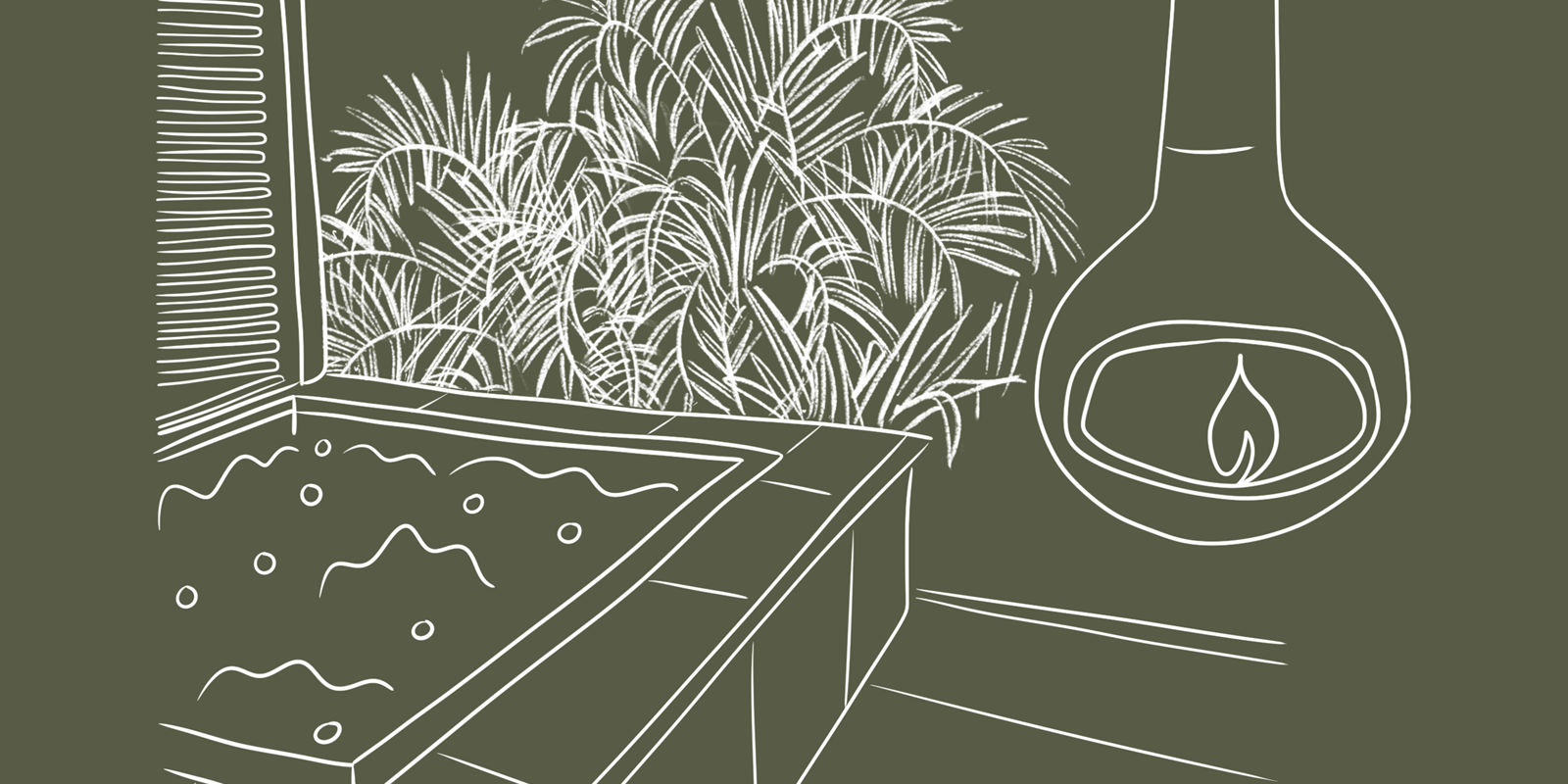 dessin-lasphodele-lacabanepetillante-jacuzzi-cheminee-palmiers