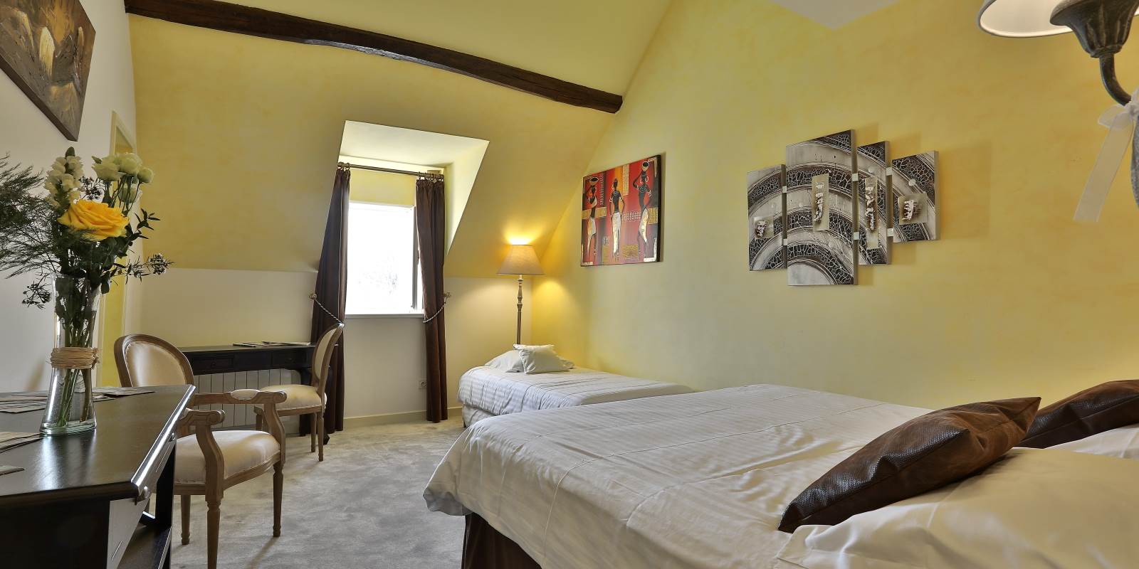 Chambre Marron château 9 de 2 à 4 couchages
