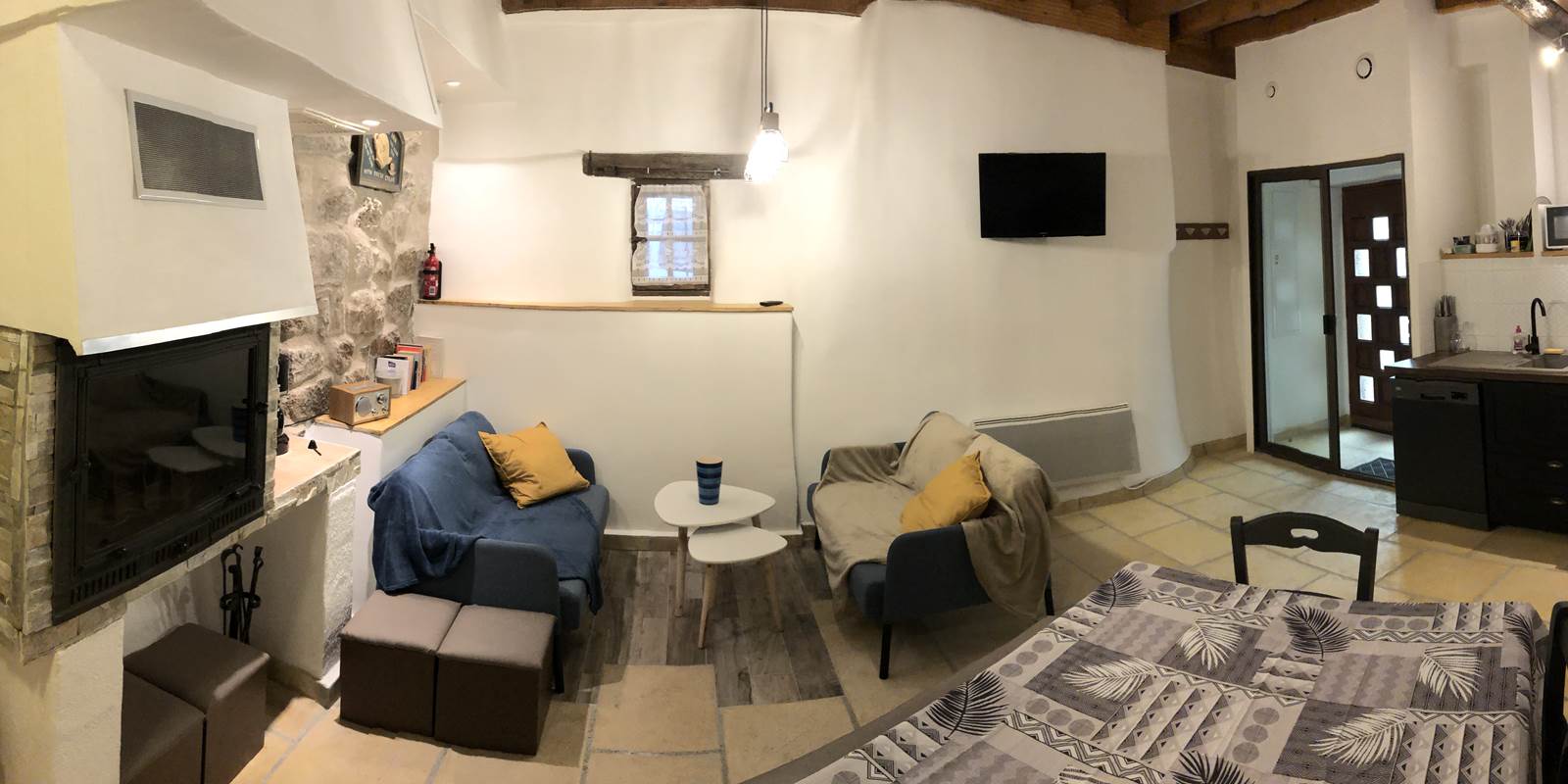 le séjour de la maison des Tisserands