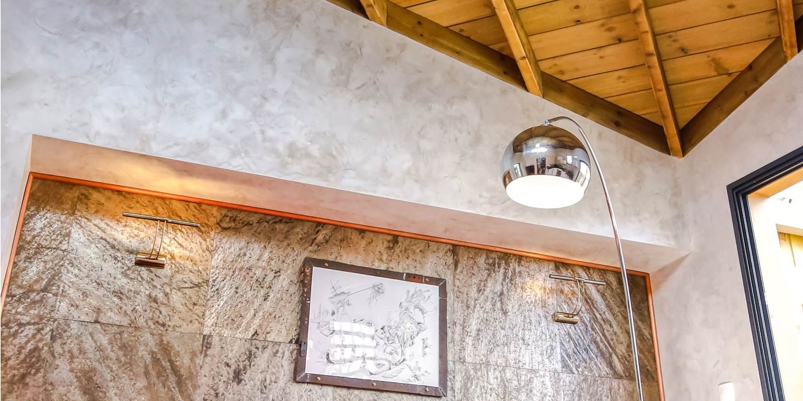 L'Orée du Maïdo - vue séjour contre plongée