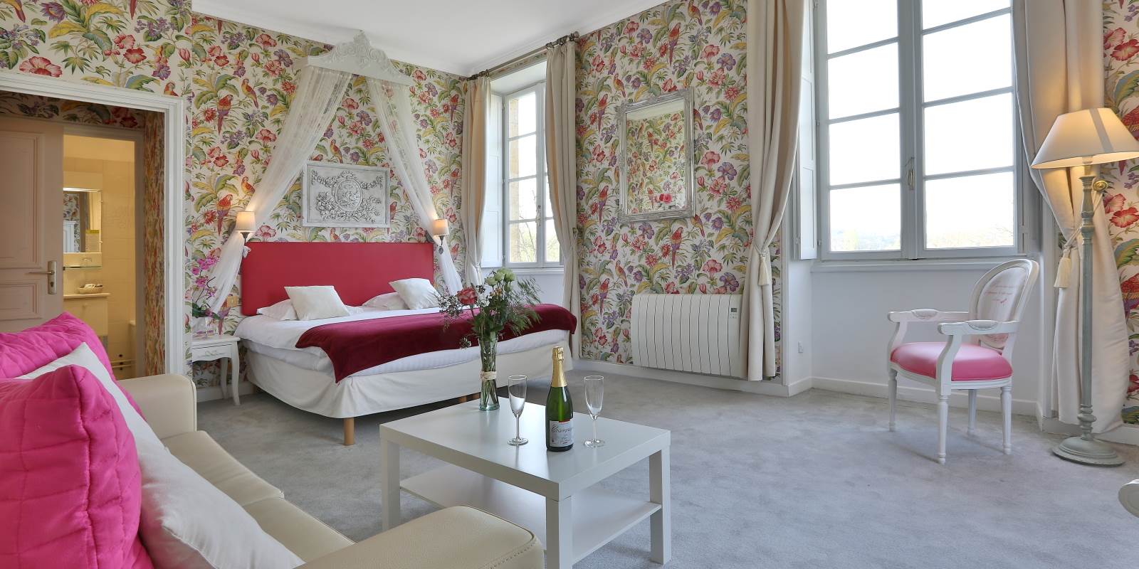 Chambre Perroquets château - chambre des mariés