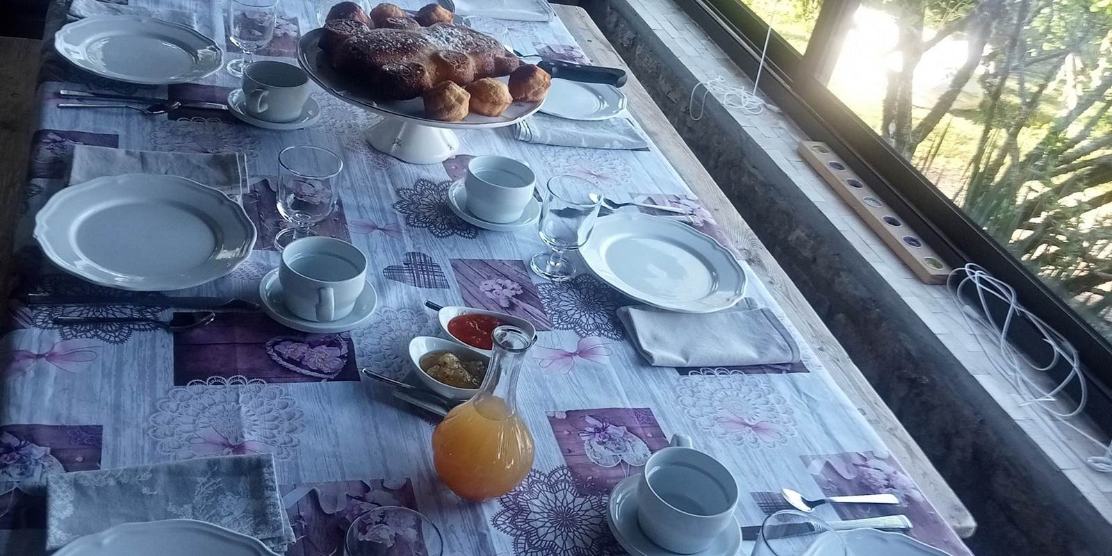 Notre table petit déjeuner