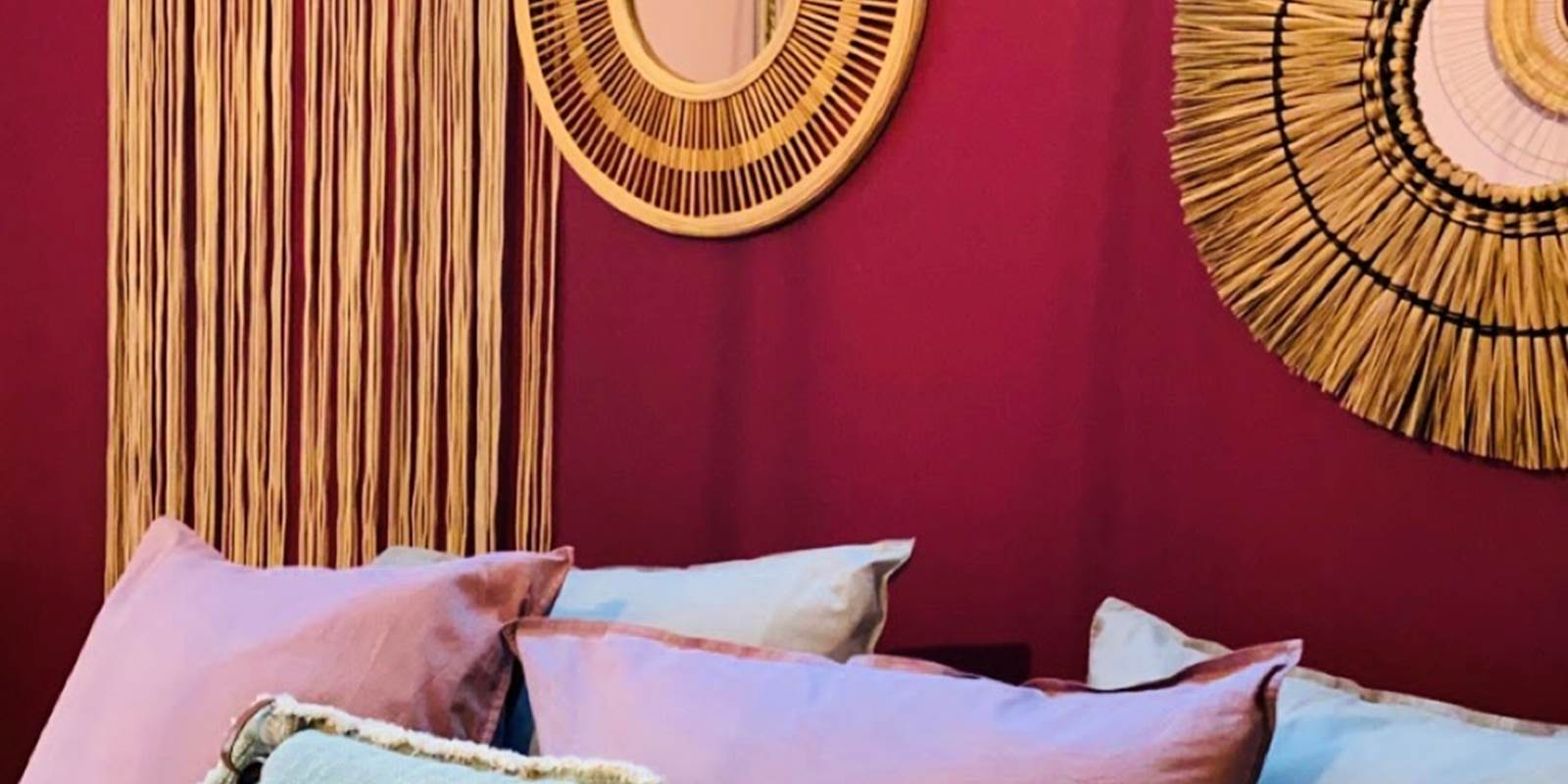 chambredhotes-bohême-campagne-décorationmurale-lingedelit