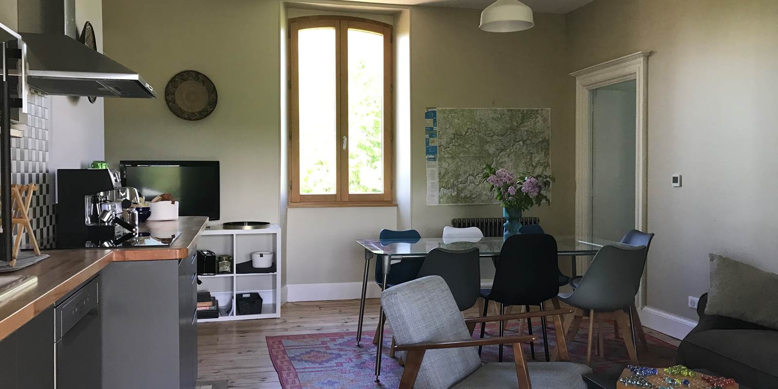 La cuisine salon commune