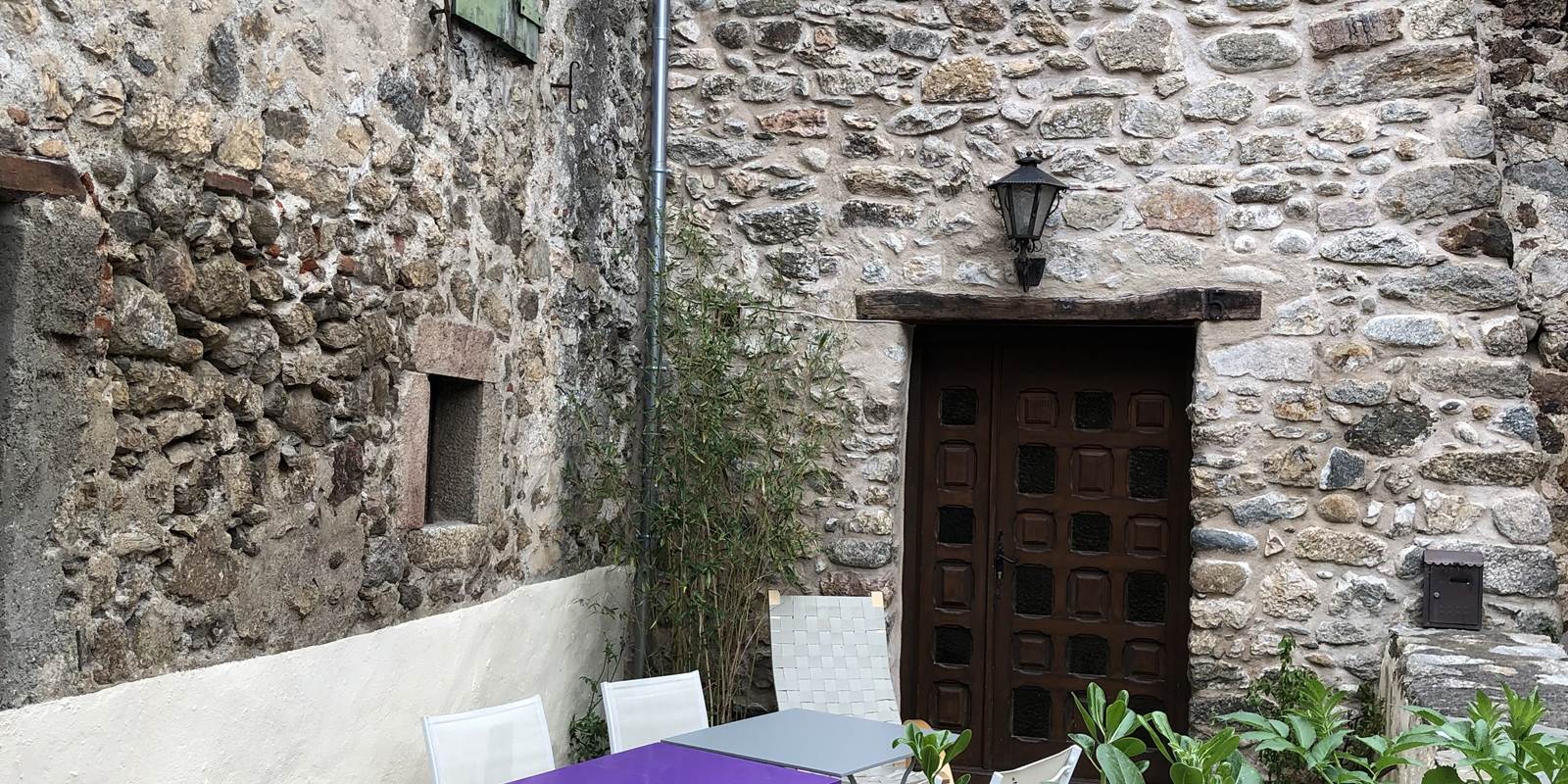 la terrasse de la maison des Tisserands