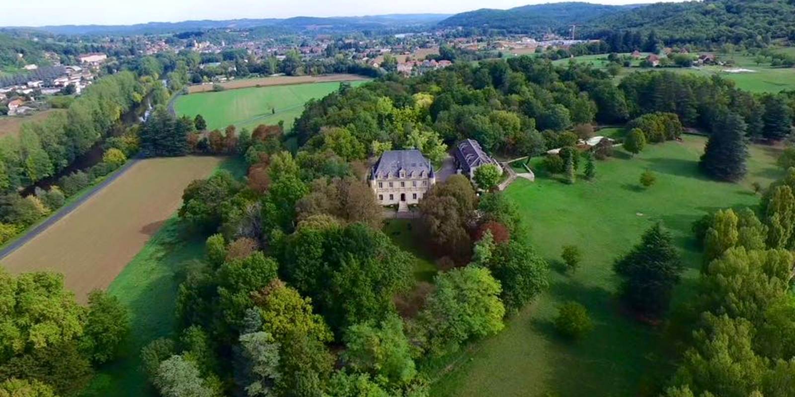 Domaine vue aérienne