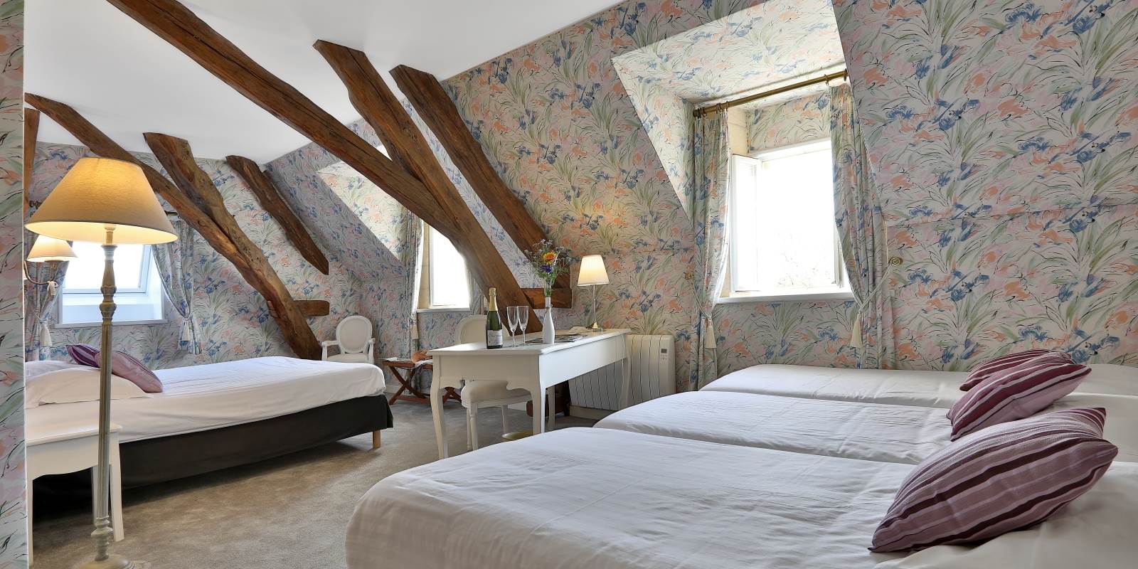 Chambre Parme château 2 à 5 couchages