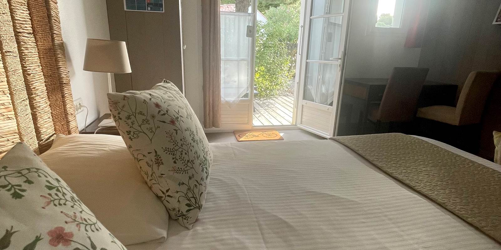 Lit double Passiflore