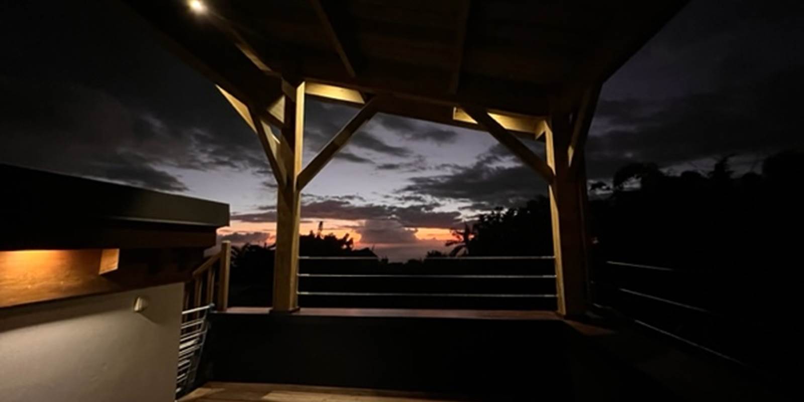 L'Orée du Maïdo -  toit terrasse vue nocturne