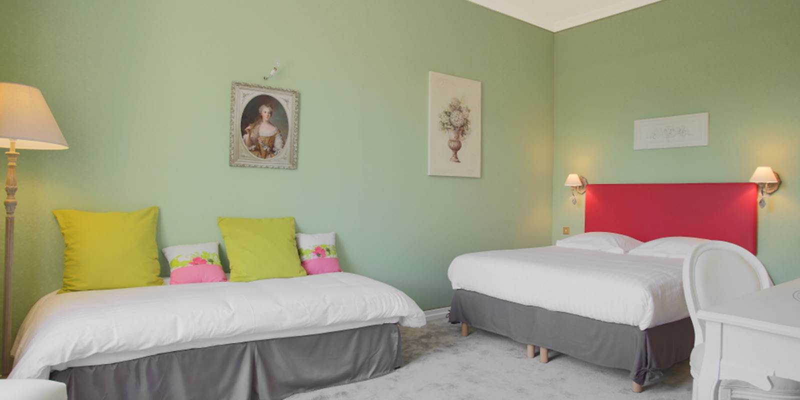 Chambre Verte Château double ou quadruple