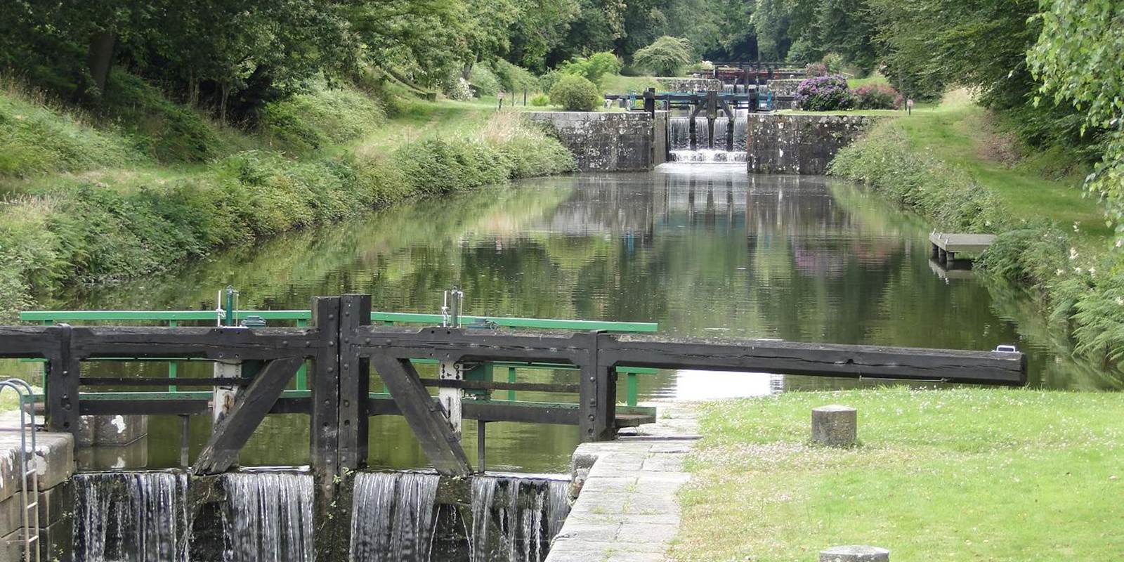 Le site des onze écluses sur le Canal d'Ille et Rance