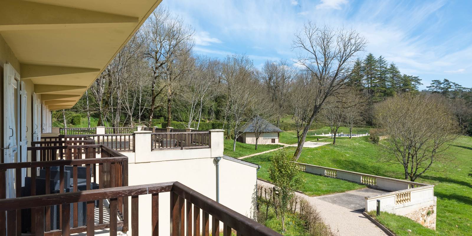 Balcon avec vue parc