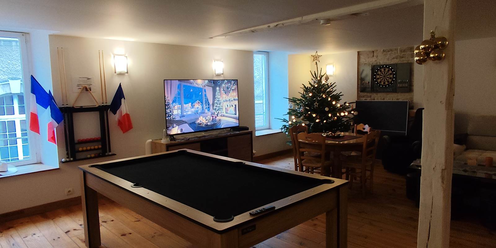 Salle à Noël