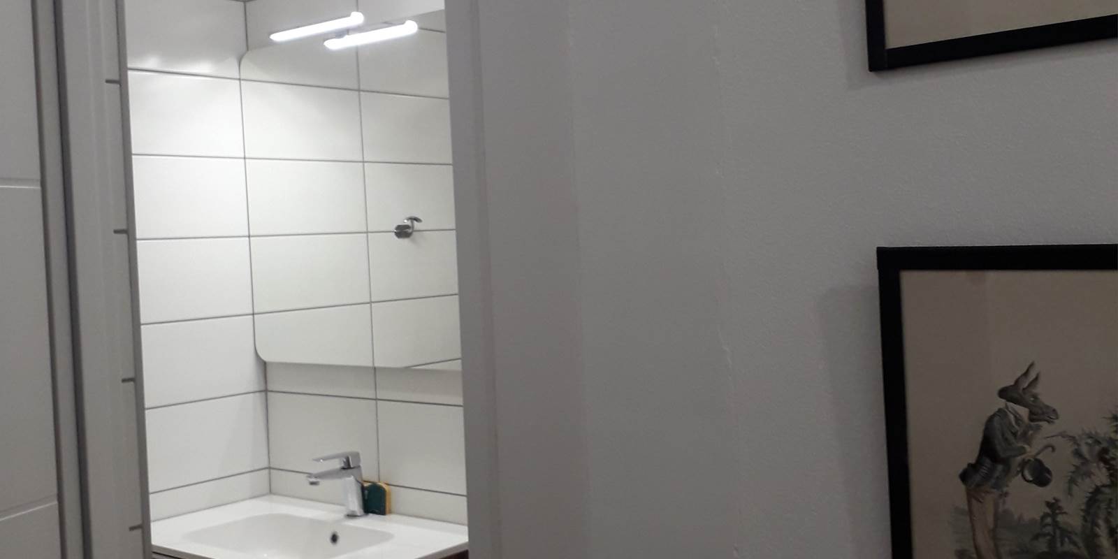 Cabinet de toilette chambre aux oiseaux
