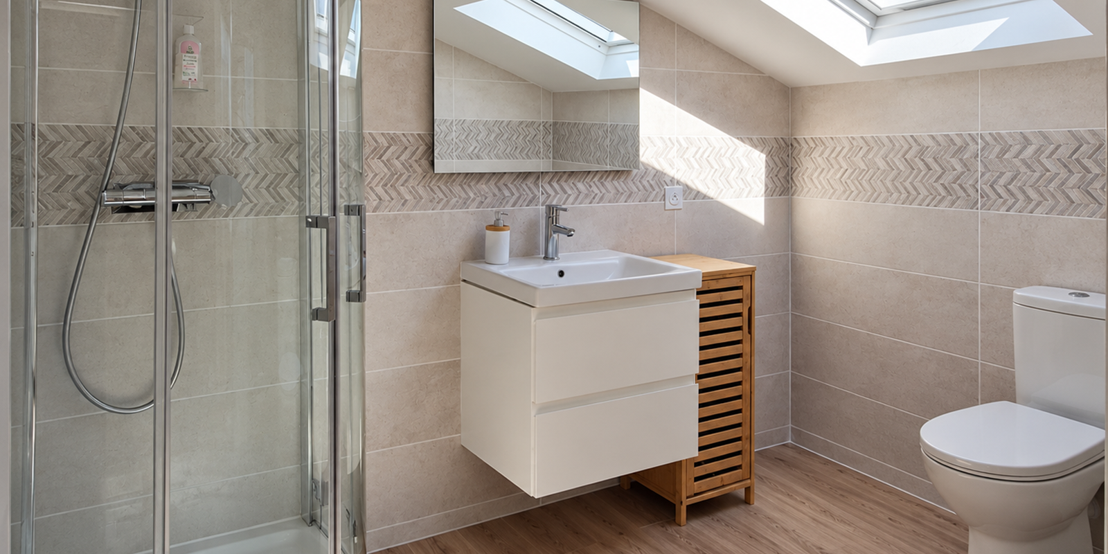 Salle de bain mansardée