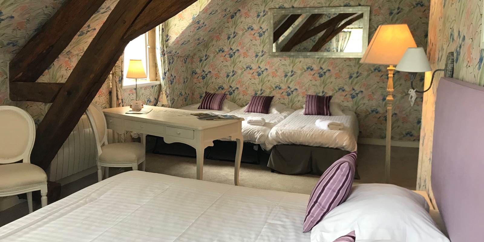 Chambre Parme dans le château au second niveau avec ascenseur