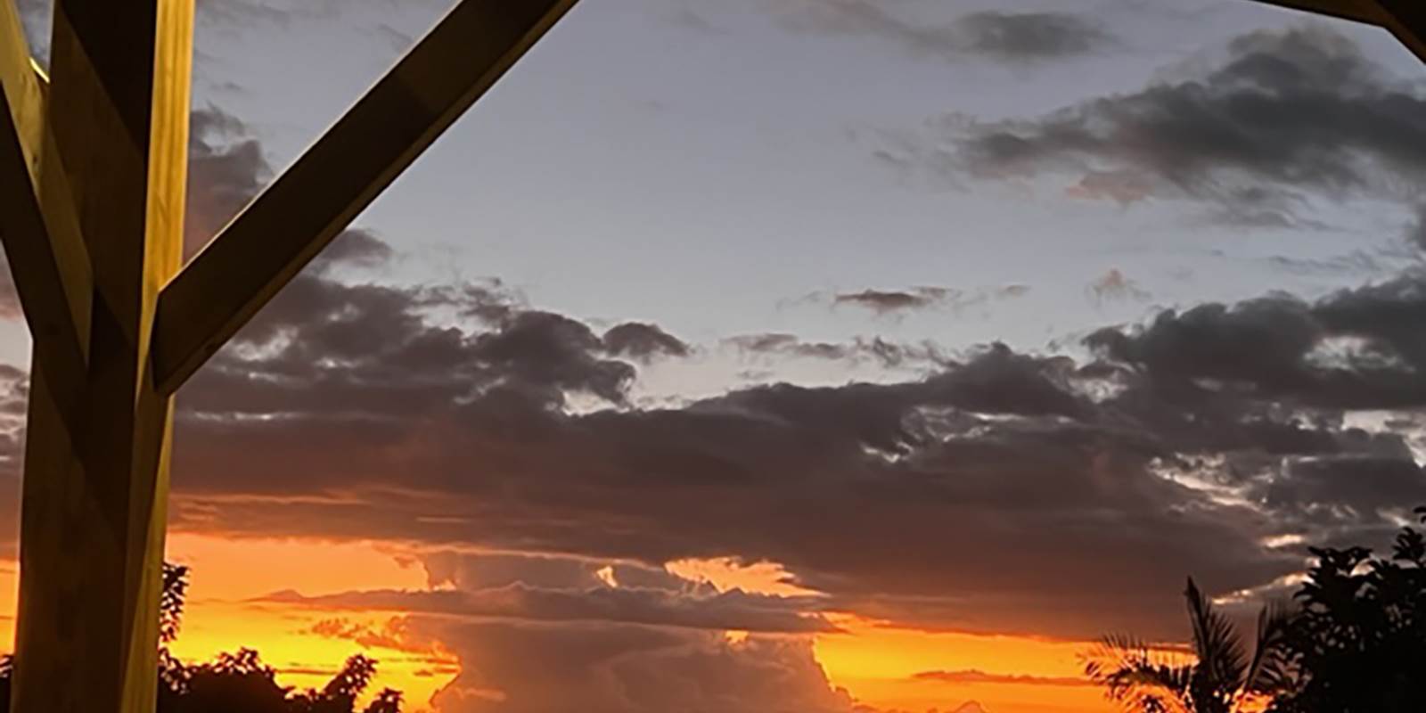 L'Orée du Maïdo - toit terrasse et couché de soleil