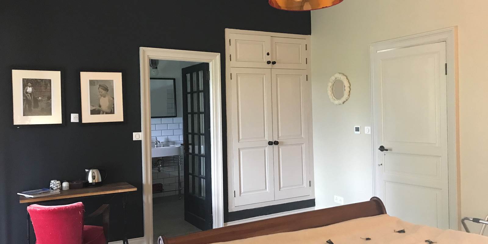 Chambre double avec baignoire accès terrasse