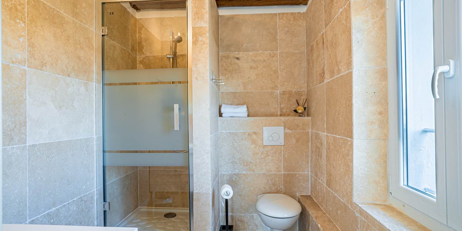 Salle de bains Laurier Rose