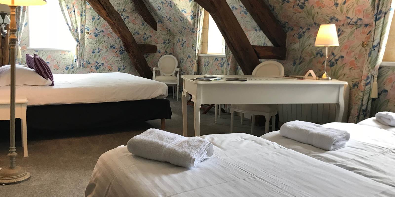 Trois lits enfants ou adolescents chambre Parme