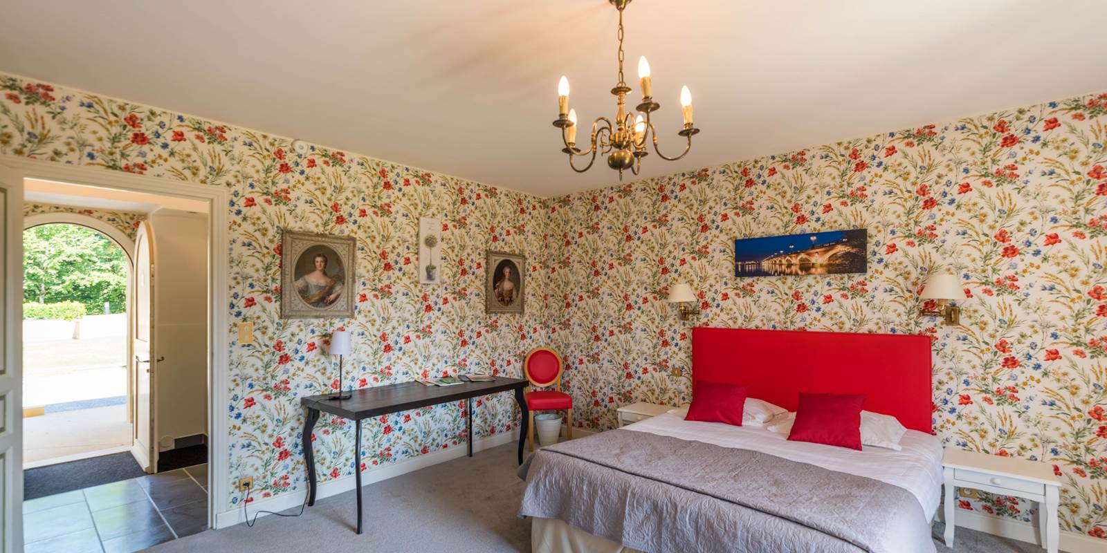 Chambre quadruple gentilhommière Coquelicot 26  Junior suite - PMR