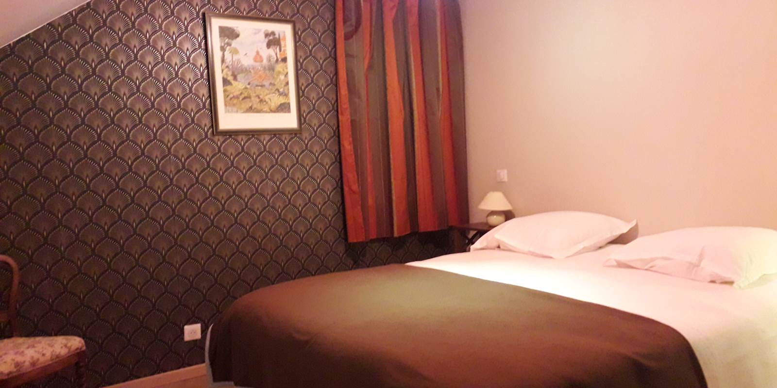 chambre à coucher du gîte