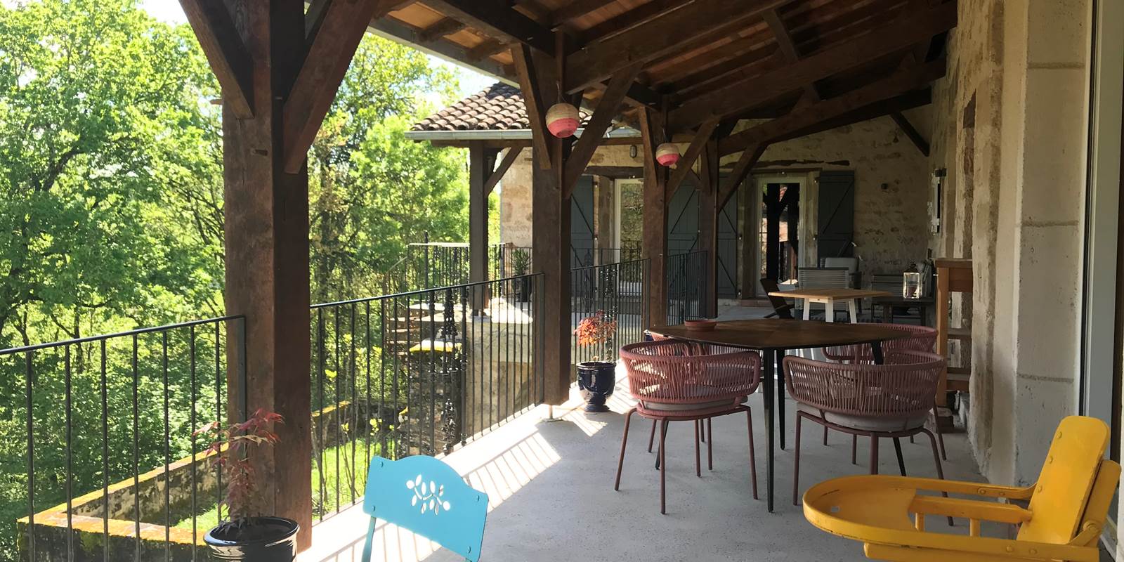 la grande terrasse commune