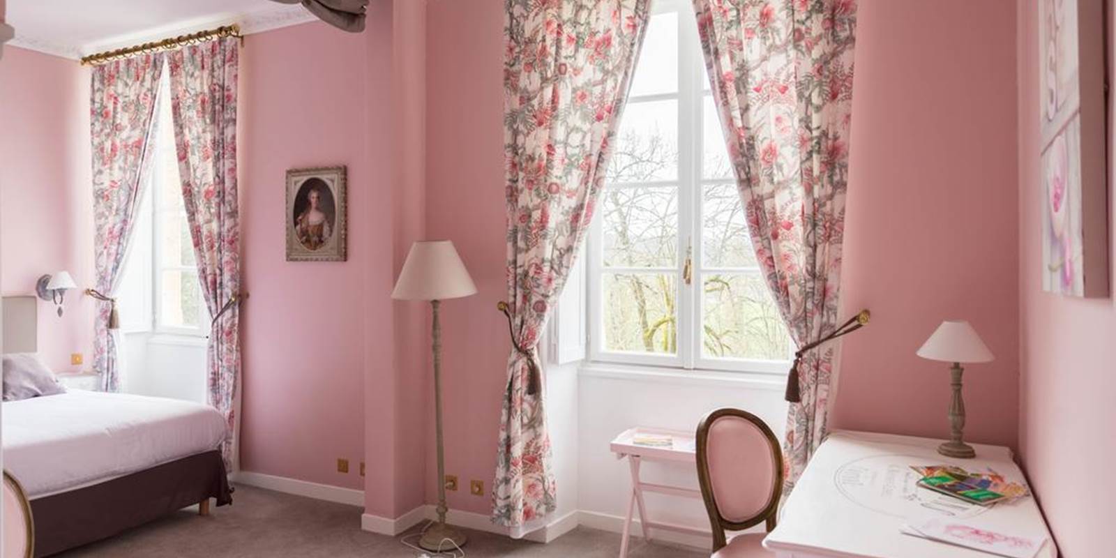 chambre rose