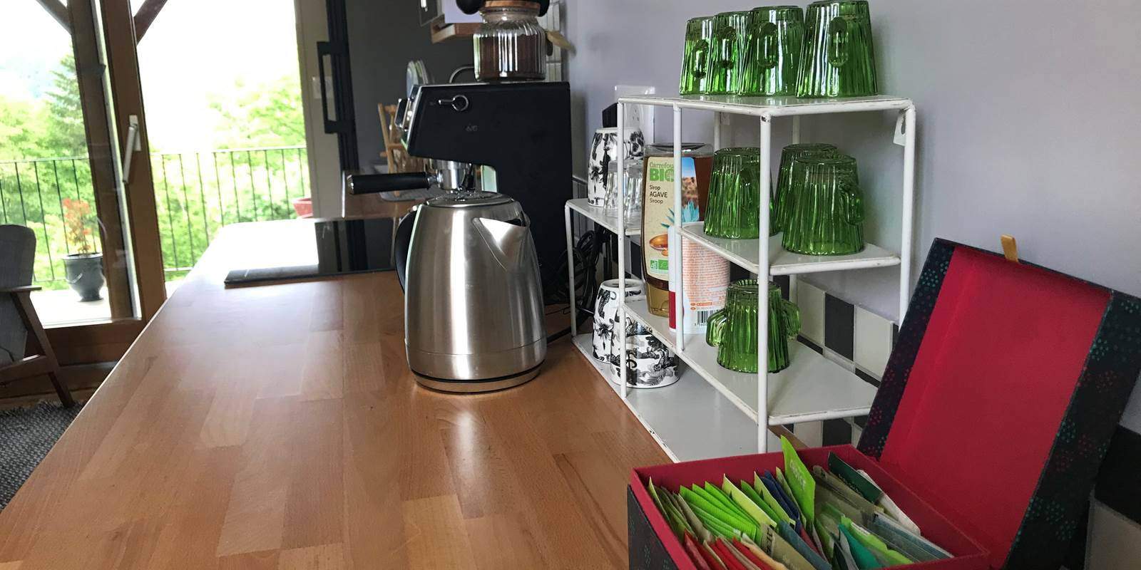 café, thé, tisanes en libre service à la cuisine