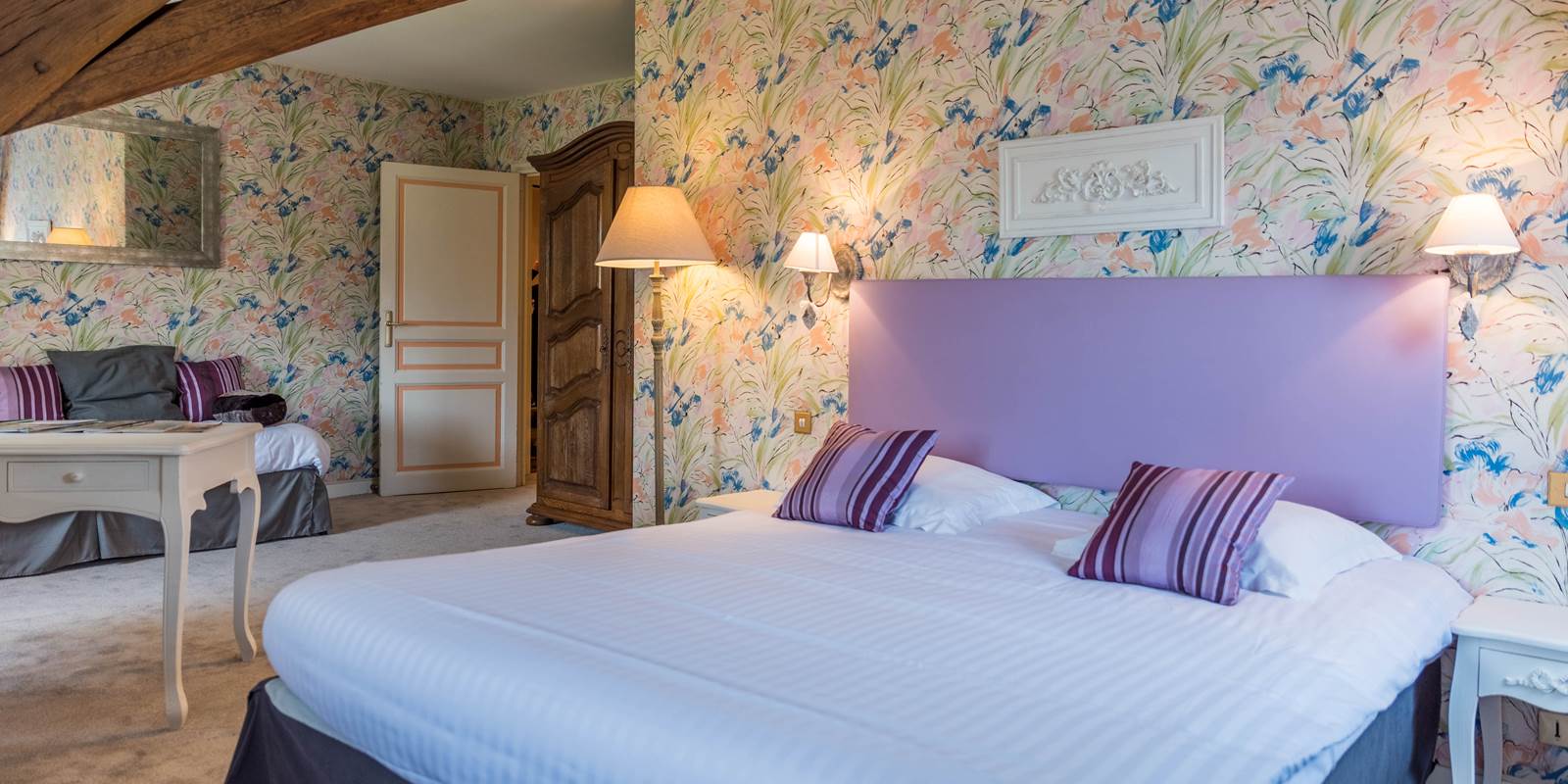 Chambre Parme château de 2 à 5 couchages
