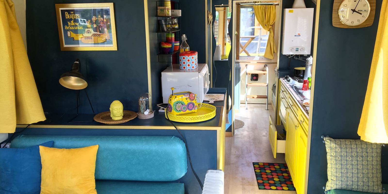 Penichette Yellow Submarine, hébergement insolite à Hédé-Bazouges
