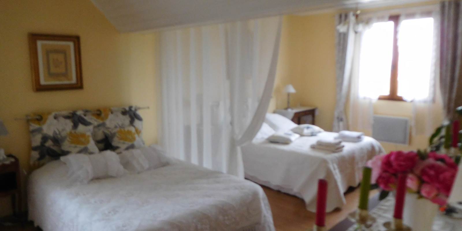 Suite parentale avec salle de bain et WC privé vous fera passer une très bonne nuit