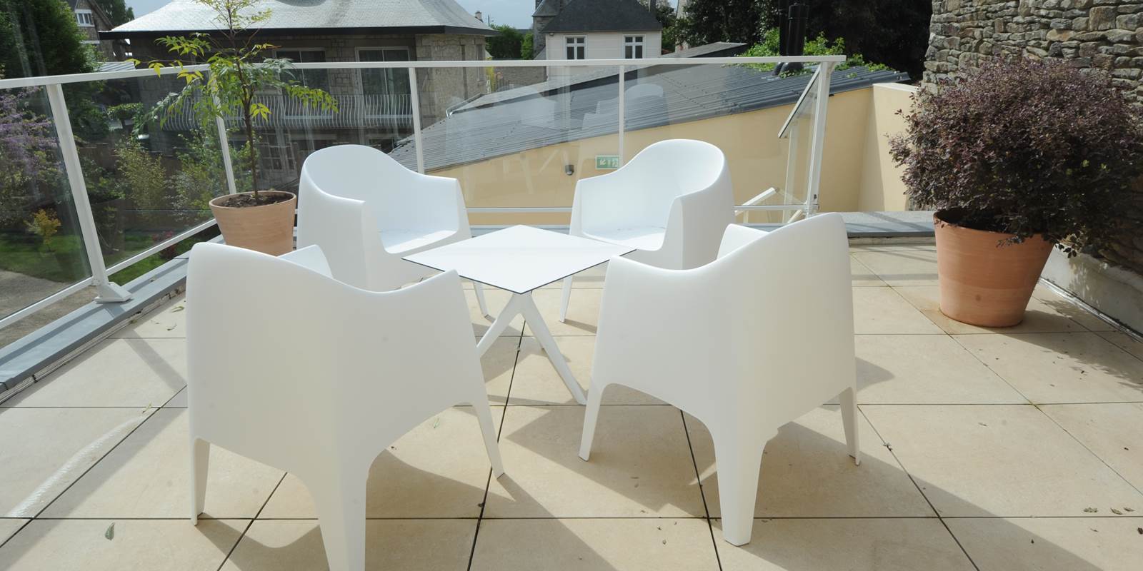 terrasse d'une chambre familiale