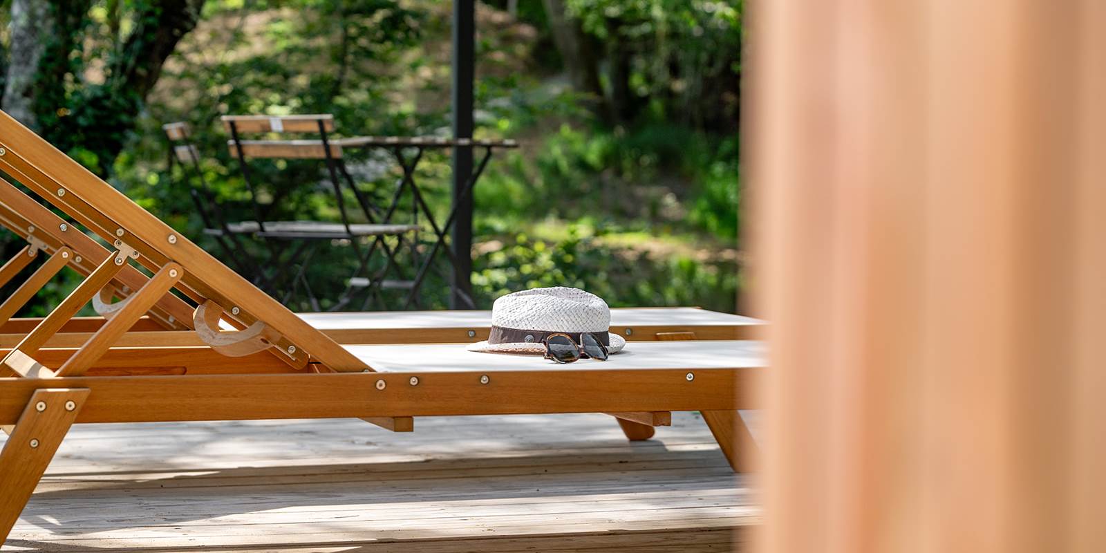 Bain de soleil sur terrasse privative