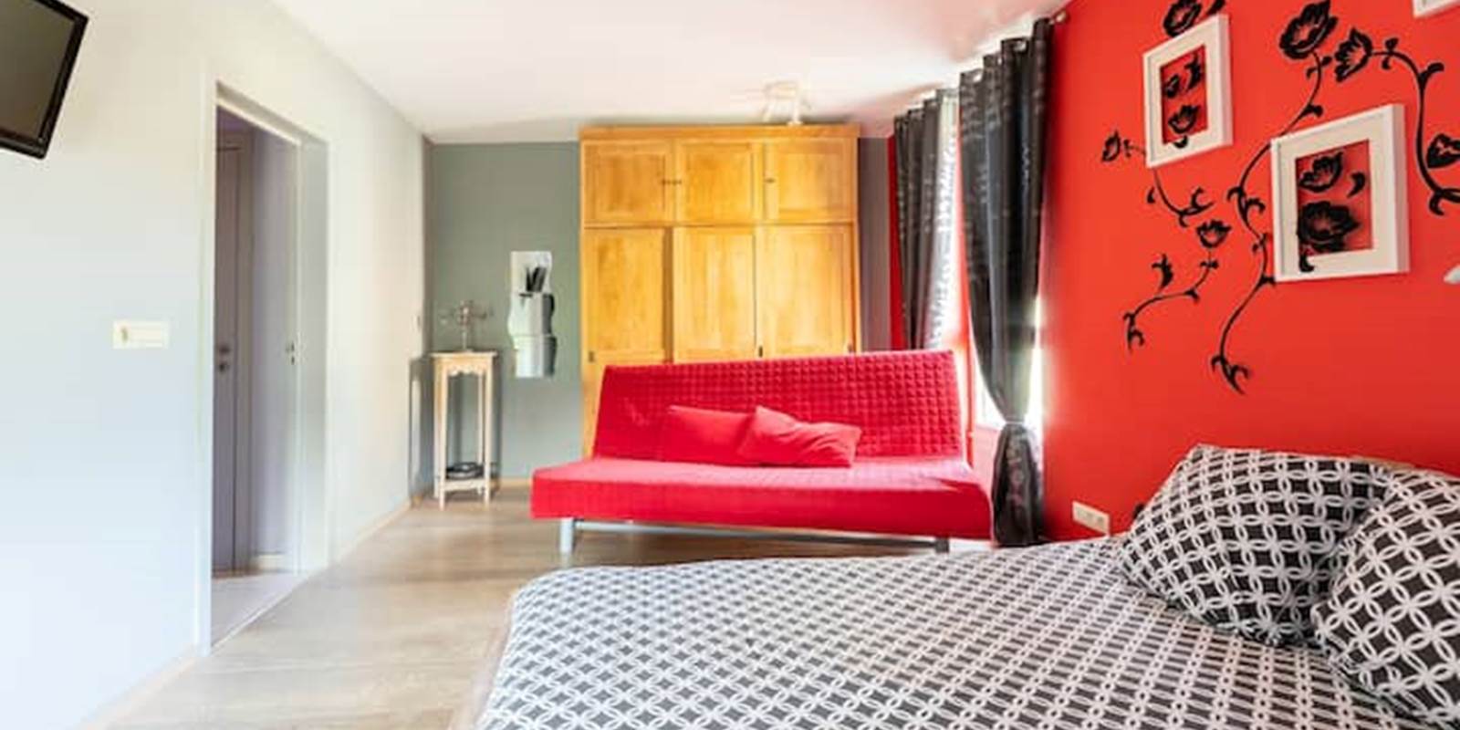 La chambre Rouge 4 personnes