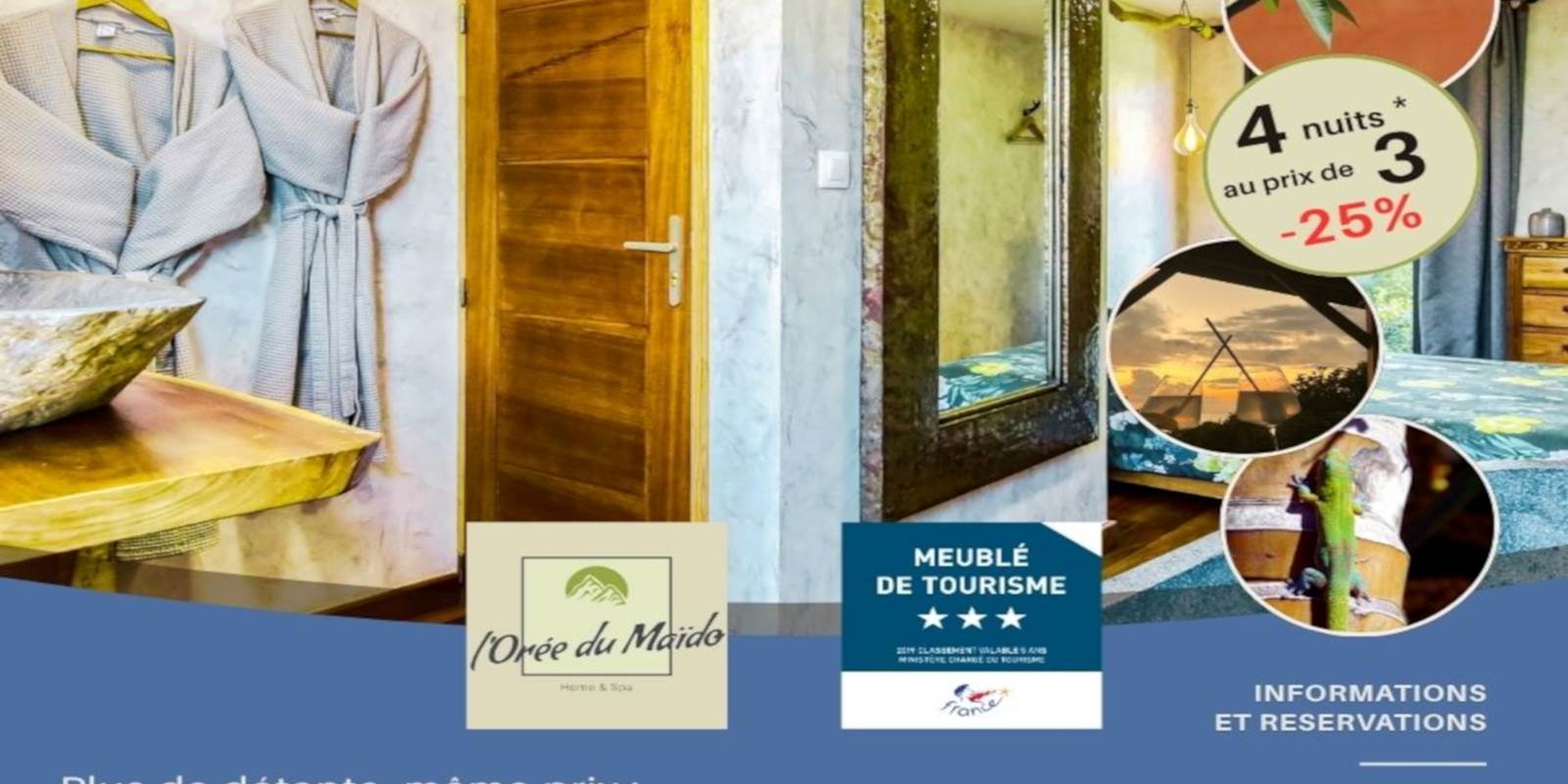L'Orée du Maïdo - offre 4 nuits au prix de 3