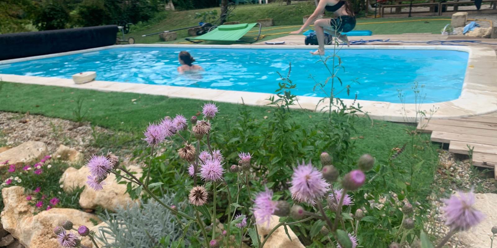 Piscine chauffée 8x4.25