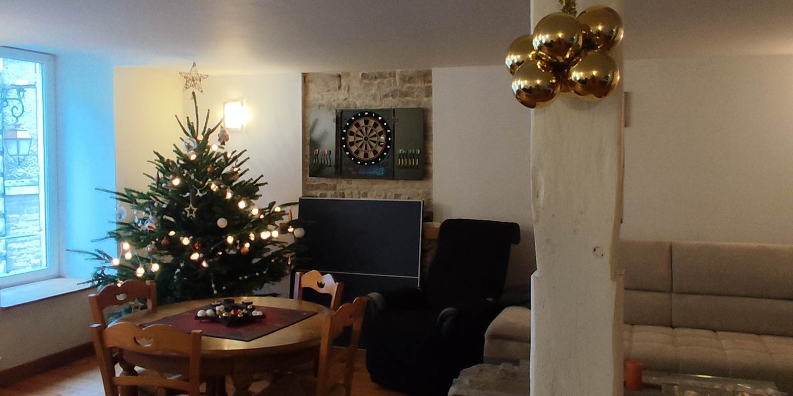 Salle à Noël