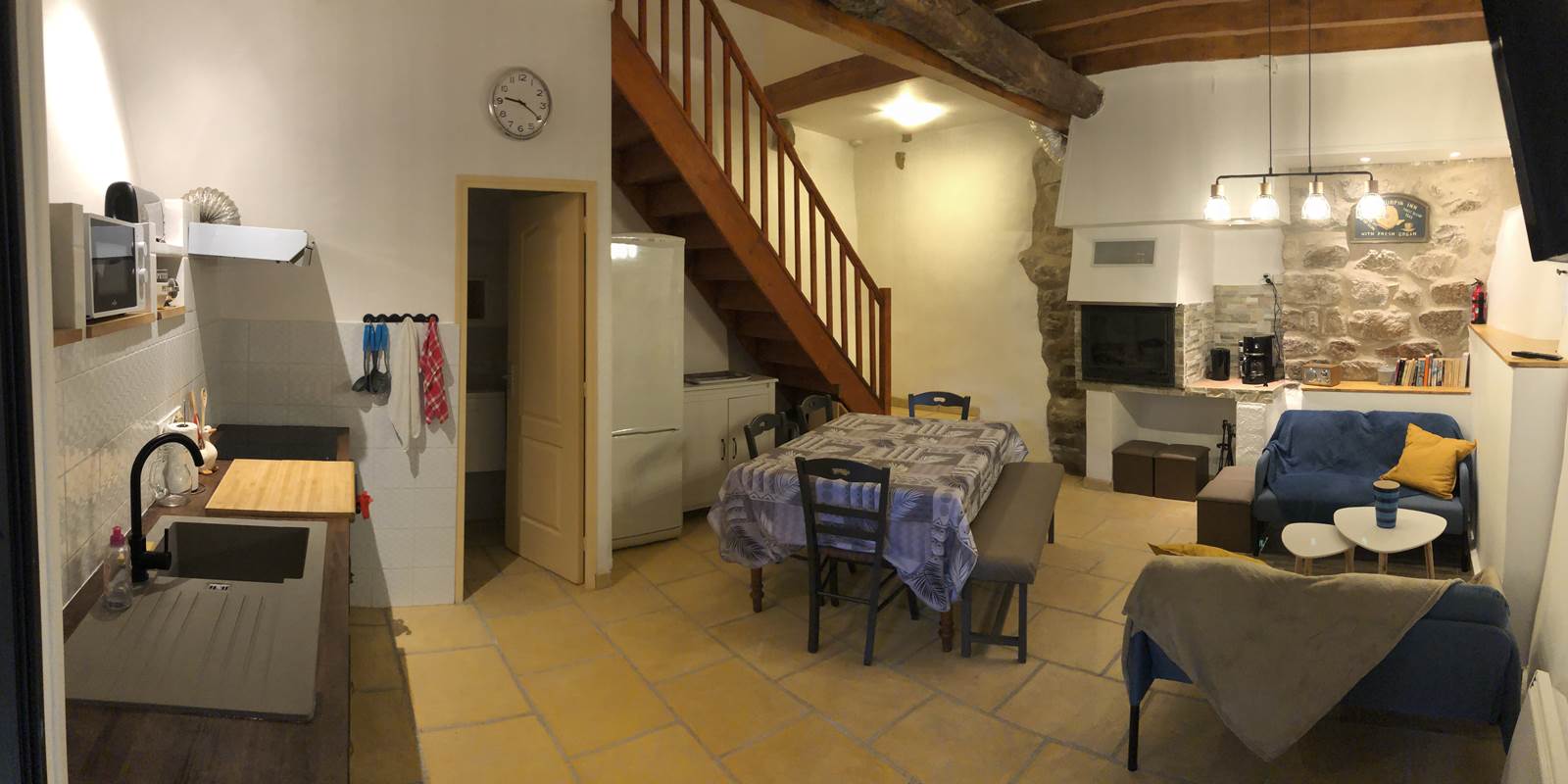 le séjour de la maison des Tisserands