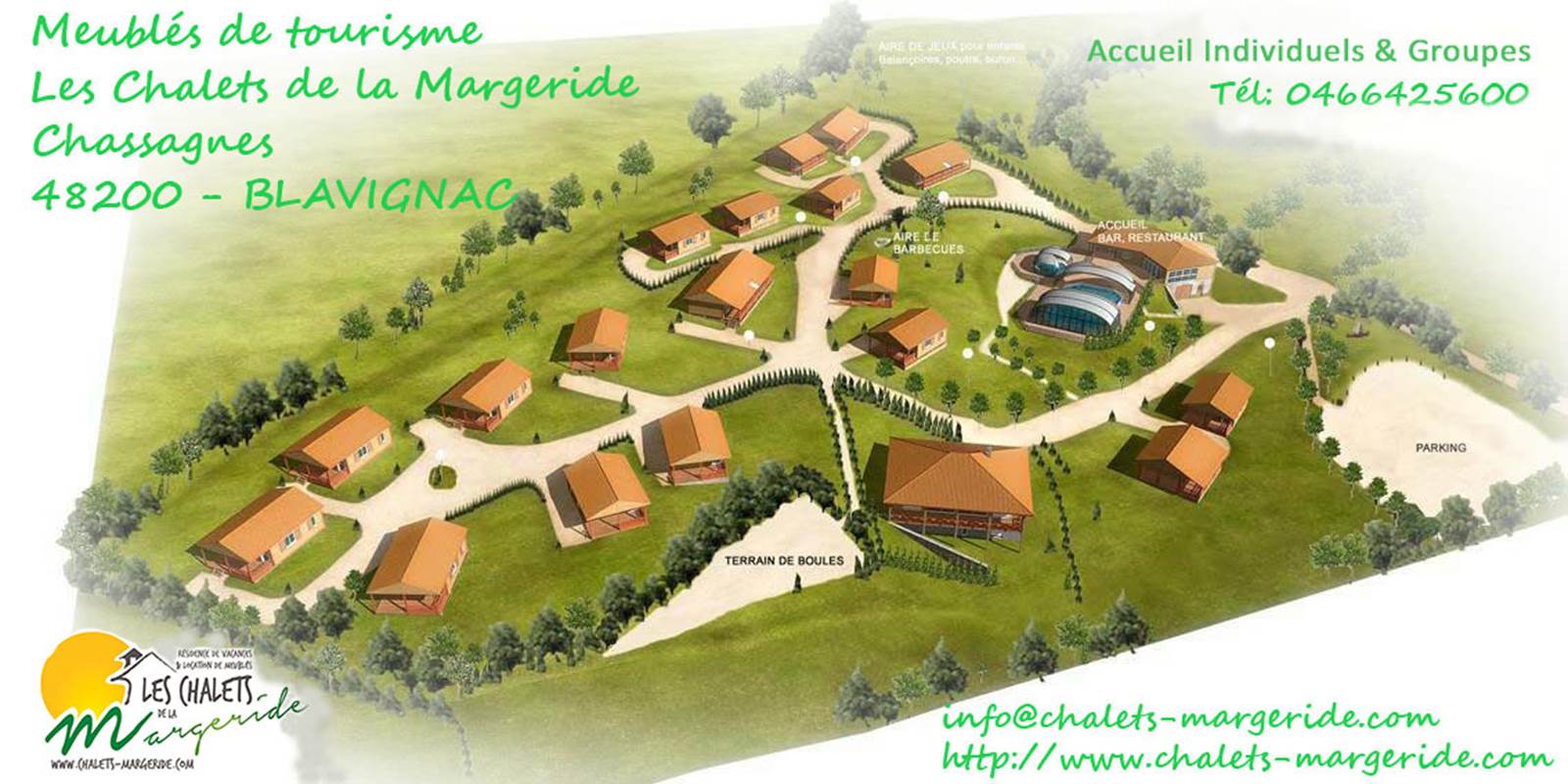 Les Chalets de la Margeride: Plan 3 D