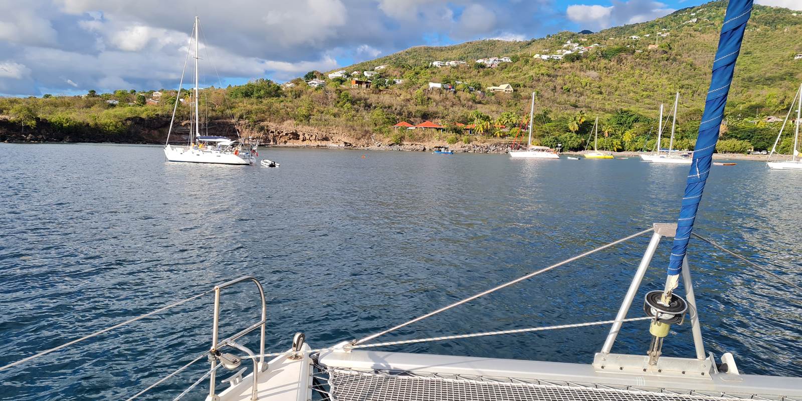 en route en catamaran