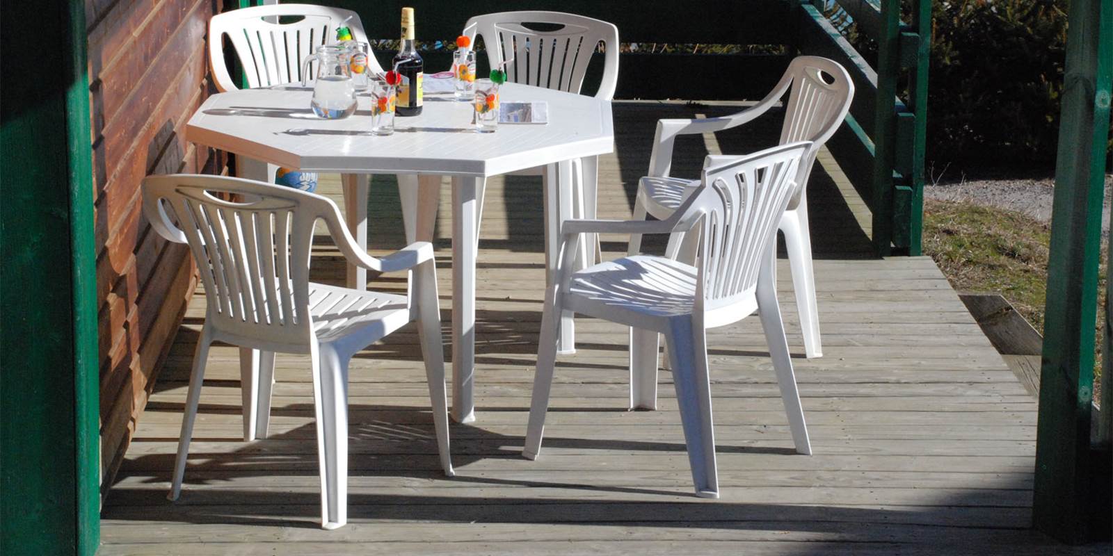 Les Chalets de la Margeride: Vue Terrasse ch 8