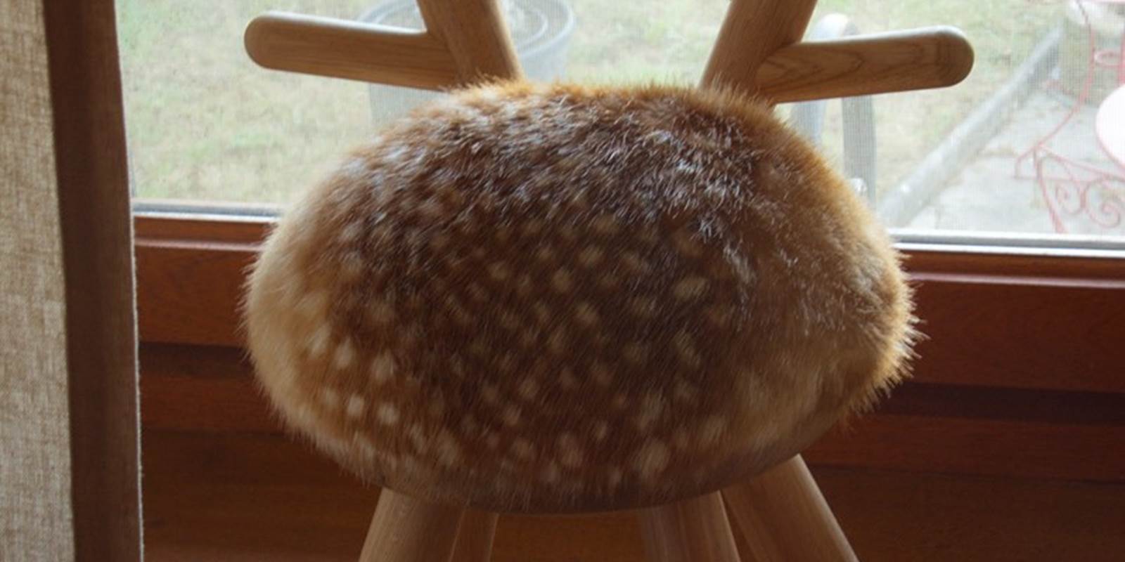 Bambi chair and terrace view