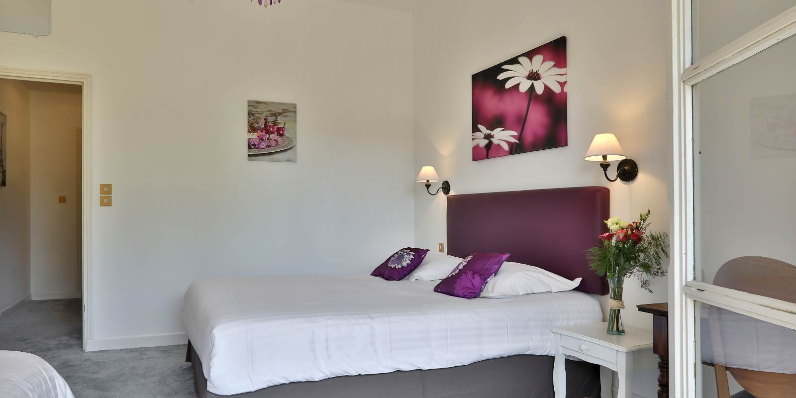 Chambre Gentilhommière 22 en rez dejardin de 2 à 3 personnes