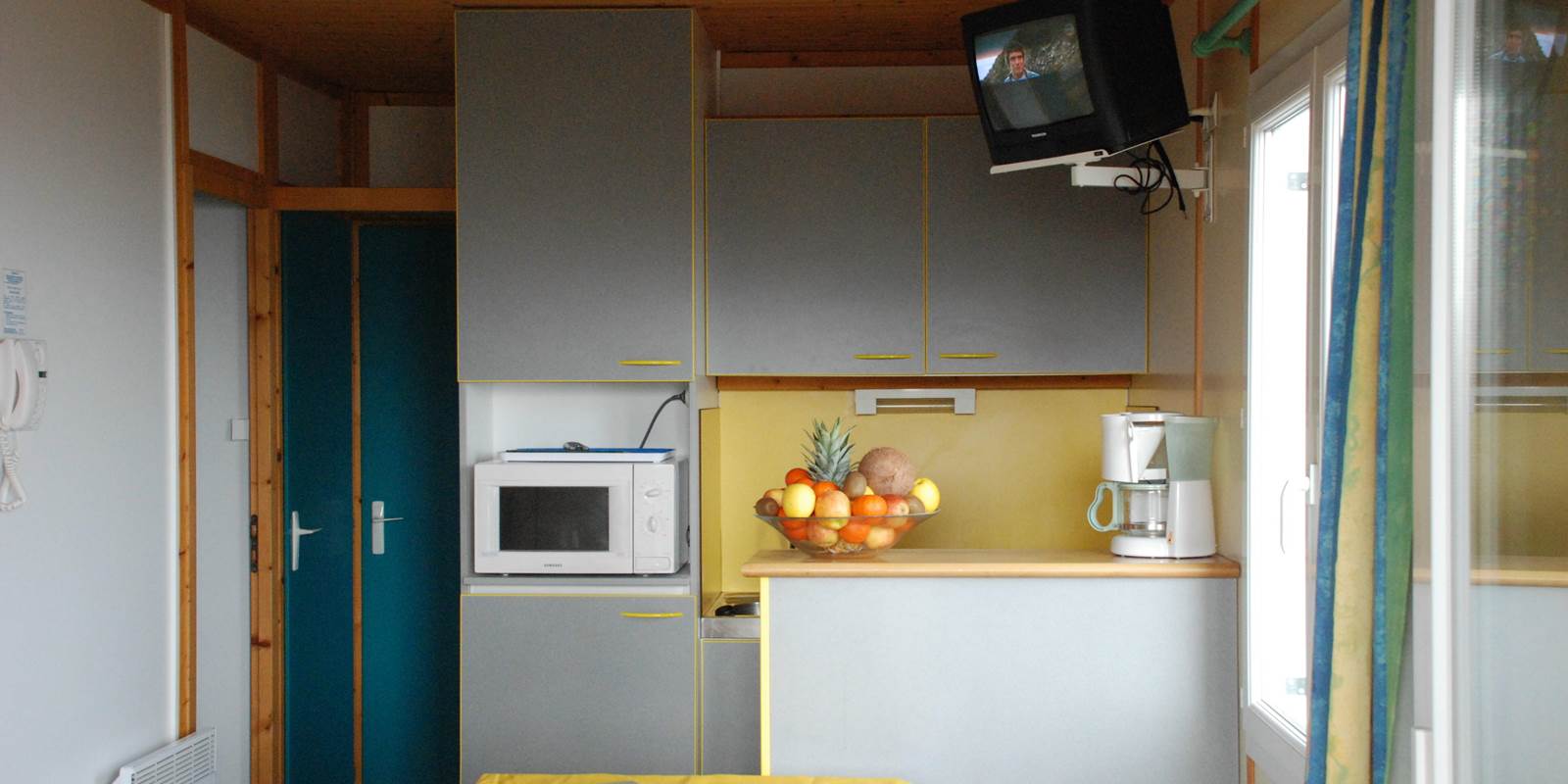Les Chalets de la Margeride: Une kitchenette bien équipée