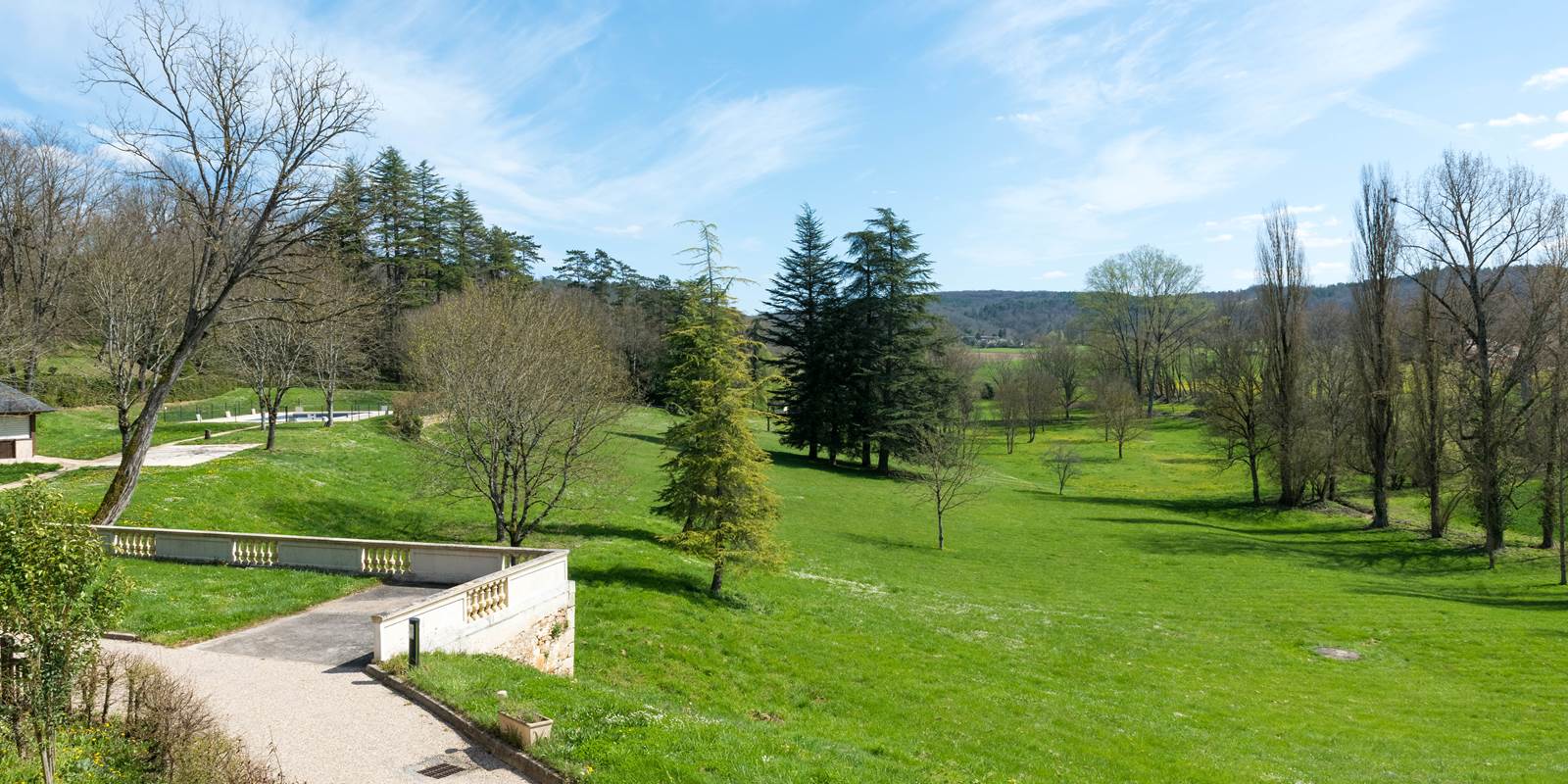Gîte 33 ou 34 vue du parc depuis les balcons
