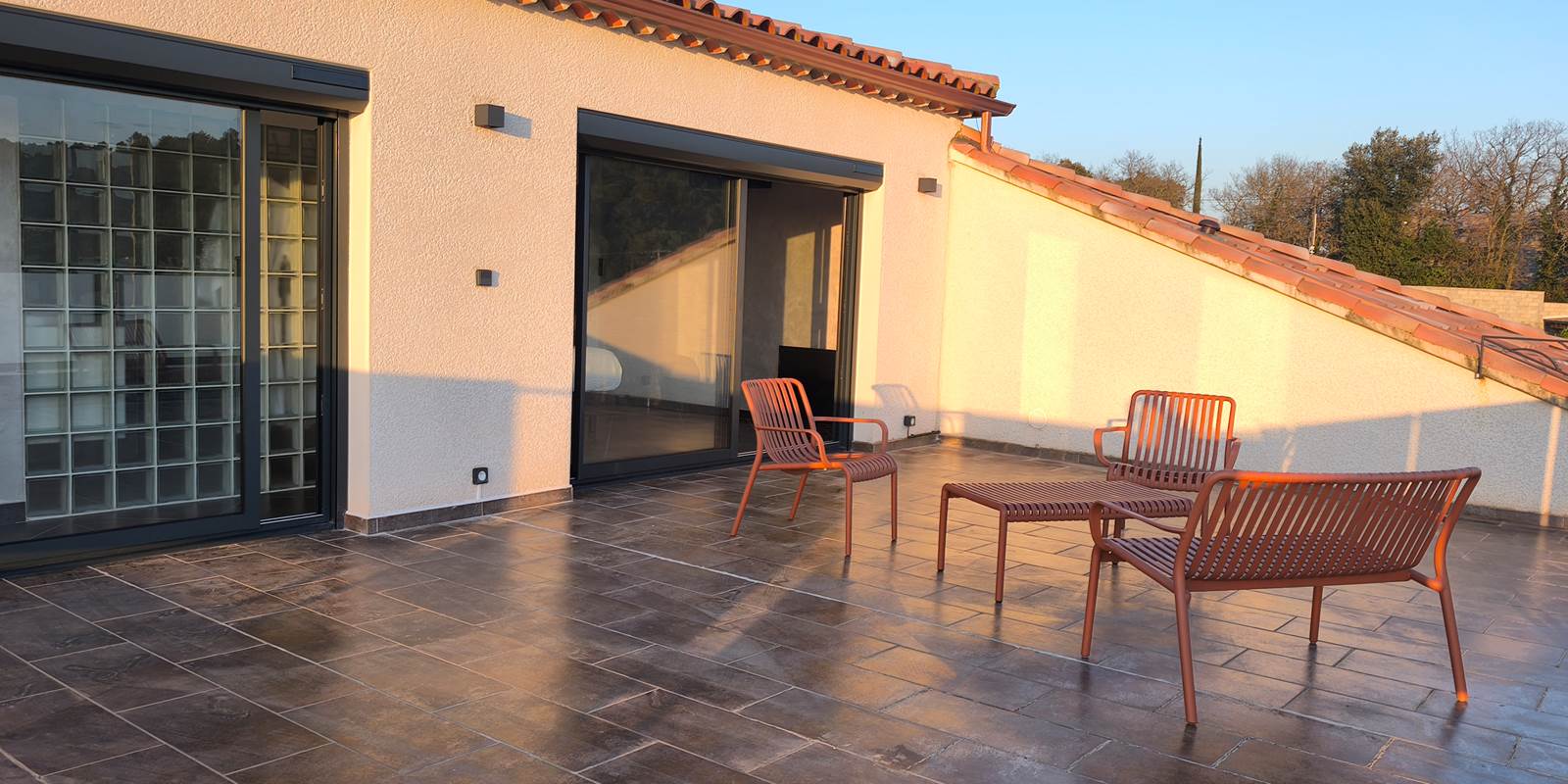 Terrasse indépendante vue jardin - Master Suite "Contempory"